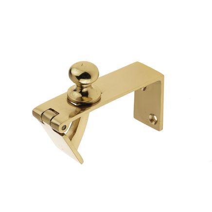 Jedo Counter Flap Catch 80x38mm Polished Brass - By Frelan Hardware - JV73PB