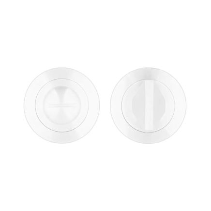 Zoo Hardware Turn & release on round rose - White