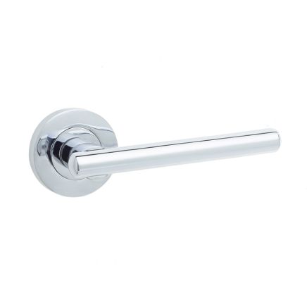 Rosetta Door Handle in Polished Chrome - By Frelan Hardware - JV843PC