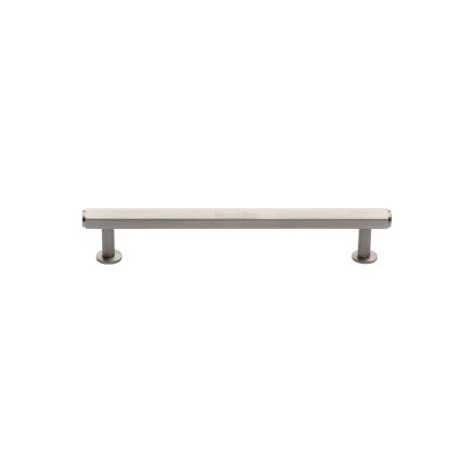 Heritage Brass Cabinet Pull Hexagon Design with 16mm Rose 96mm CTC Satin Nickel finish