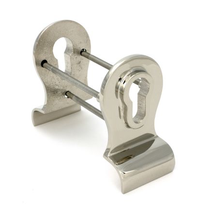 Polished Nickel 50mm Euro Door Pull (Back to Back fixings)