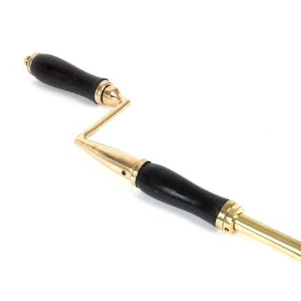 Lacquered Brass 1-1.75m Telescopic Window Winder