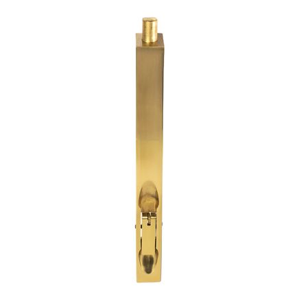 Lever Action Flush Bolt 204mm - Polished Brass