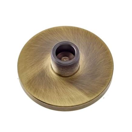 Burlington Plain Bases to Suit Wall Mounted Doorstops Antique Brass - By Frelan Hardware - BUR971AB