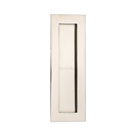 6" Flush Handle Polished Nickel Finish