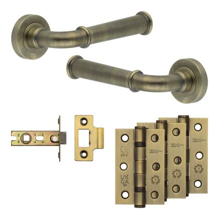 Complete Classic Door Handle Pack - Internal Doors - Antique Brass - By Frelan Hardware - JE-A1B-AB