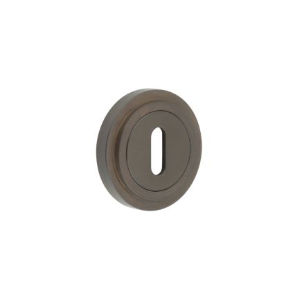 Burlington Standard Keyway Escutcheons Stepped Rose Dark Bronze - By Frelan Hardware - BUR-60DB-73DB
