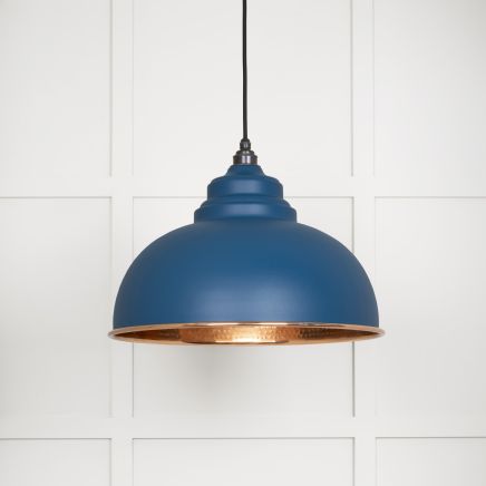 Hammered Copper Harborne Pendant in Upstream