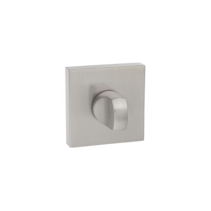 Senza Pari WC Turn and Release on Flush Square Rose (bolt through fixing only) - Satin Nickel