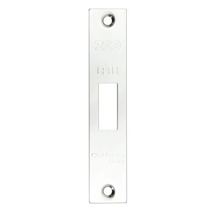 Zoo Hardware Square Forend, Strike and Escutcheon Pack t/s ZFB01 Fire Brigade Lock - Polished Stainless