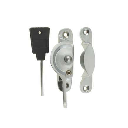 Jedo Narrow Locking Fitch Fasteners 65mm Satin Chrome - By Frelan Hardware - JV89LSC