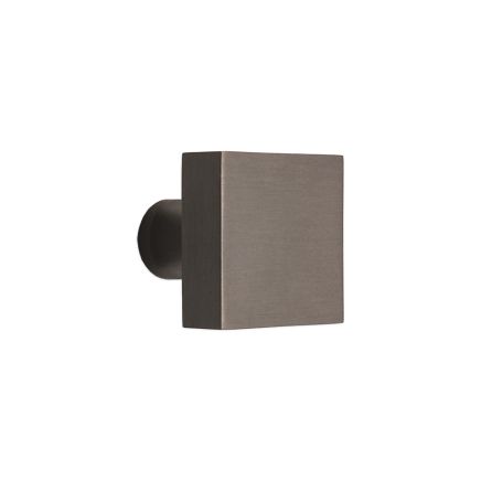 Square Cupboard Knob Gunmetal Grey
