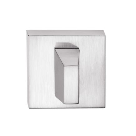 Tupai Rapido Curva/QuadraLine WC Turn on Square Rose (bolt through fixing only) - Satin Chrome