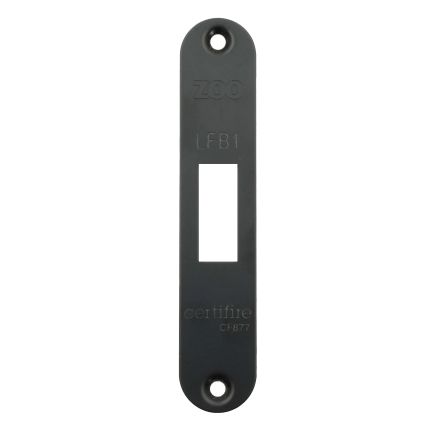 Zoo Hardware Radius Forend, Strike and Escutcheon Pack t/s ZFB01 Fire Brigade Lock - Black