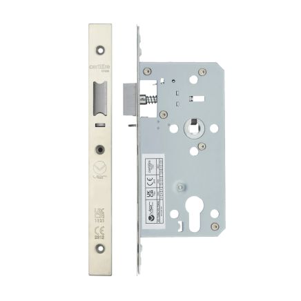 Zoo Hardware 2 Piece - DIN night latch - 72mm c/c - backset 55mm - Stainless Steel
