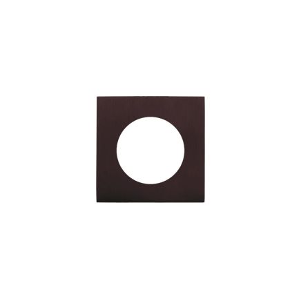 Zoo Hardware Spare square rose - Etna Bronze