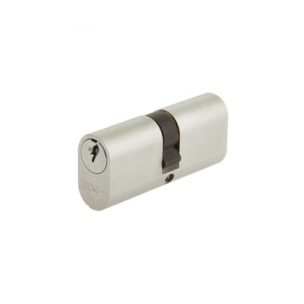 Oval Profile Double Cylinders 60mm Satin Chrome - By Frelan Hardware - JL60-OPDSC