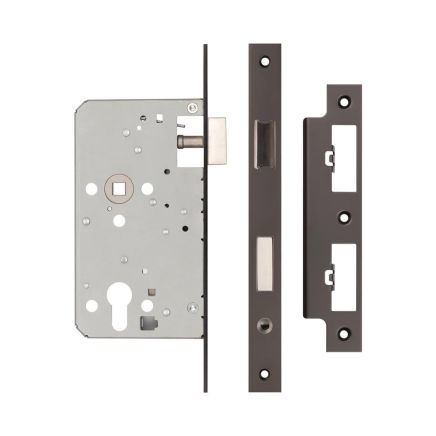 72mm Dark Bronze Din Euro Escape Lock 60mm Backset - By Frelan Hardware - JL-DE60DB