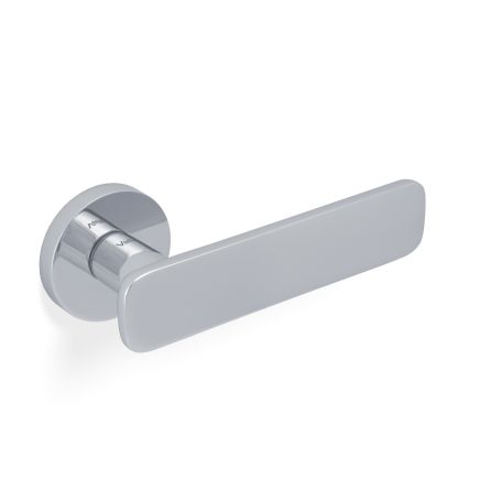 Valli Giasone Lever on Round Rosette - Polished Chrome PVD
