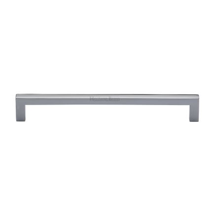 Heritage Brass Cabinet Pull City Design 192mm CTC Polished Chrome Finish