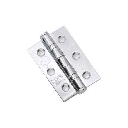 CE7 Mild Steel BB Butt Hinge - Polished Chrome