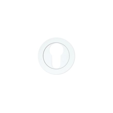 Zoo Hardware Euro Profile Escutcheon - White