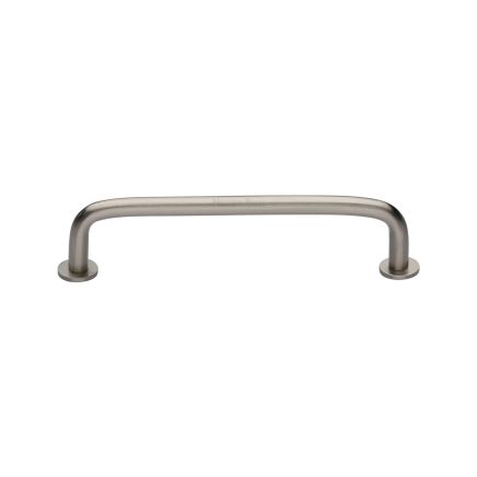 Heritage Brass Cabinet Pull Wire Design with 16mm Rose 128mm CTC Satin Nickel Finish