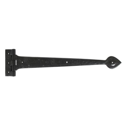 Black Textured 18" Cast T Hinge (pair)