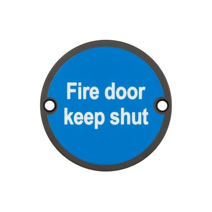 Stainless Steel Fire Door Keep Shut 75mm Black - By Frelan Hardware - JS100MB