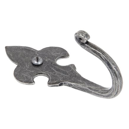 Pewter Fleur-De-Lys Coat Hook