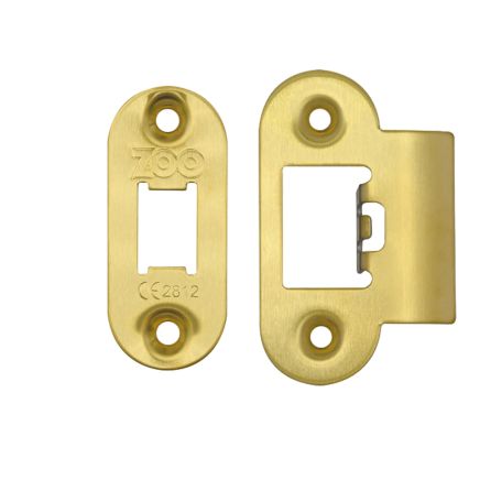 Zoo Hardware Spare Radius Acc Pk for Heavy Duty Tubular Latch - Brass