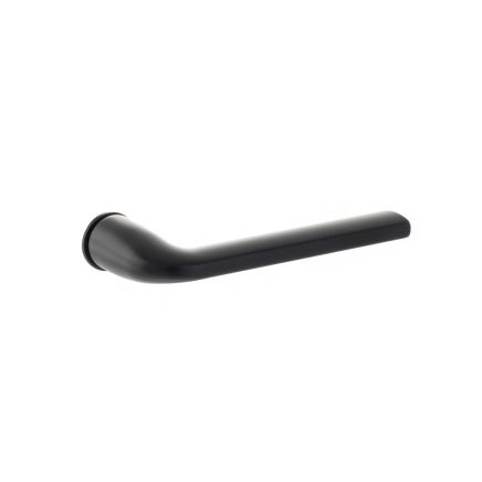 Forme Milly Lever Door Handle on Concealed Round Rose - Matt Black (Pair)