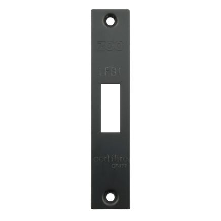 Zoo Hardware Square Forend, Strike and Escutcheon Pack t/s ZFB01 Fire Brigade Lock - Black
