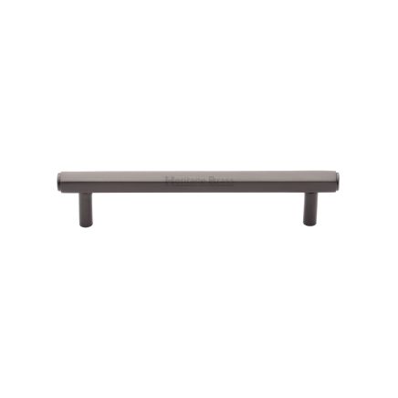 Heritage Brass Cabinet Pull Hexagon Design 128mm CTC Matt Bronze finish