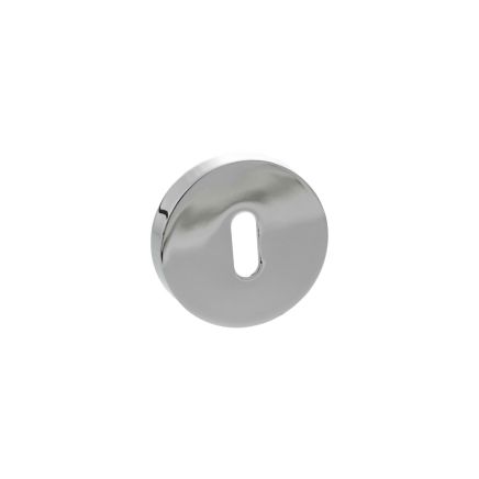 Senza Pari Key Escutcheons on Round Rose - Polished Chrome (Pair)