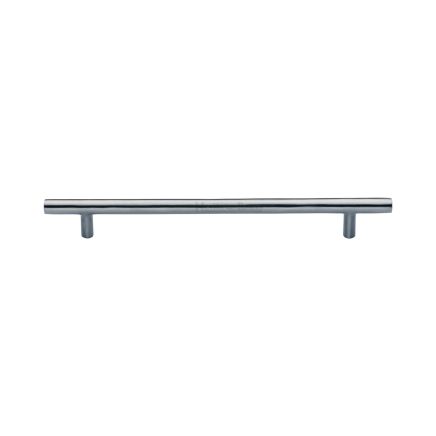 Heritage Brass Cabinet Pull Bar Design 203mm CTC Satin Chrome Finish