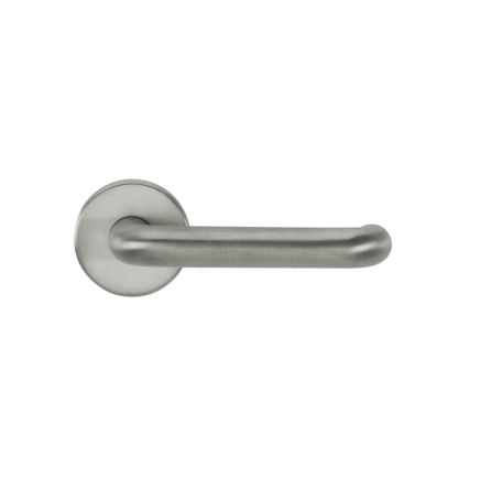 CleanTouch Anti-Bac RTD Safety Lever on Round Rose - Satin Chrome