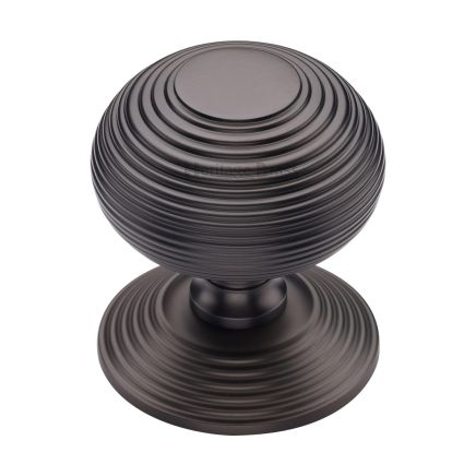 Heritage Brass Centre Door Knob Reeded Design 3 1/2 Matt Bronze Finish
UK Registered Design Number 6241152

&nbsp;