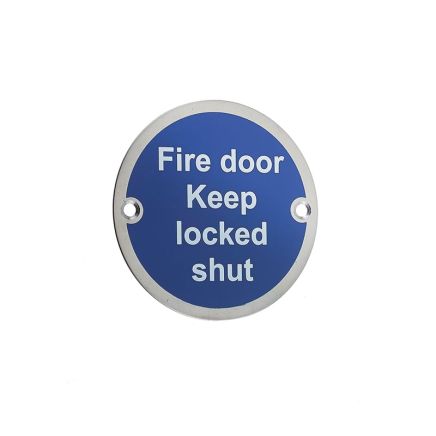 Stainless Steel Fire Door Keep Locked Shut 75mm Polished Stainless Steel - By Frelan Hardware - JS109PSS