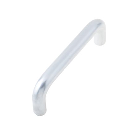 Aluminium 19mm D Shape Pull Handle Bolt Through Fixing SAA Finish 225x19mm Satin Anodised Aluminium - By Frelan Hardware - J1050