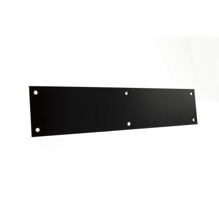 Atlantic Finger Plate Pre drilled with screws 300mm x 75mm - Matt Black
