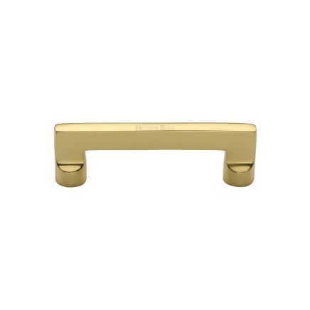 Heritage Brass Cabinet Pull Apollo Design 96mm CTC Polished Brass Finish