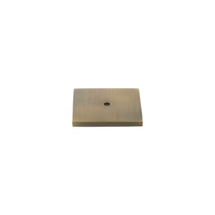 Millhouse Brass Square Cabinet Handle Backplate - Antique Brass