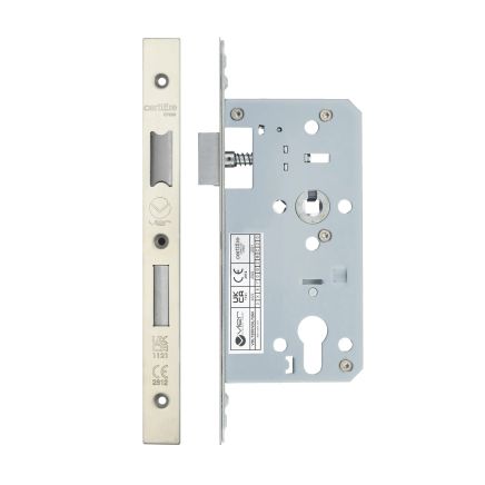 Zoo Hardware 2 Piece - DIN euro sashlock - 72mm c/c - backset 55mm - Stainless Steel