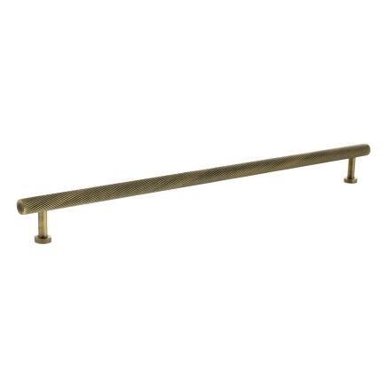 Millhouse Brass Paddington Spiral T-Bar Cabinet Pull Handle 320mm - Antique Brass