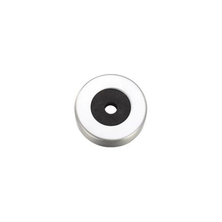 Zoo Hardware Rose Pack - 2 x Push on Roses - Suitable for Contract Aluminium 19mm and 22mm Pulls - Satin