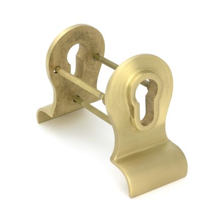 Satin Brass 50mm Euro Door Pull (Back to Back fixings)