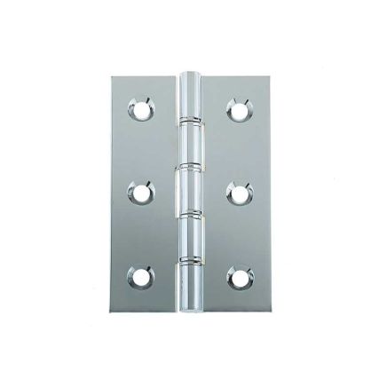 Double Phosphor Bronze Washered Hinge 76x50x2mm Polished Chrome - By Frelan Hardware - J9121BPC