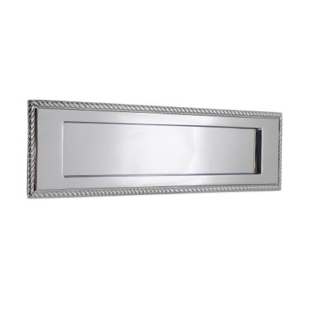 Georgian Letter Plate 250mm Polished Chrome
