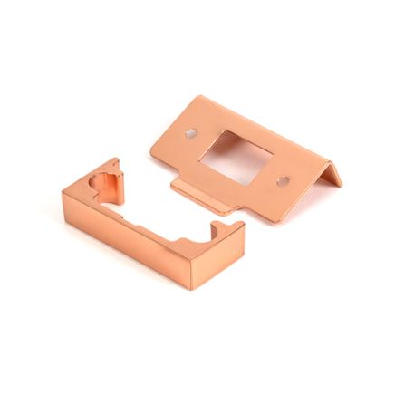 Polished Bronze ½" Rebate Kit for Tubular Mortice Latch